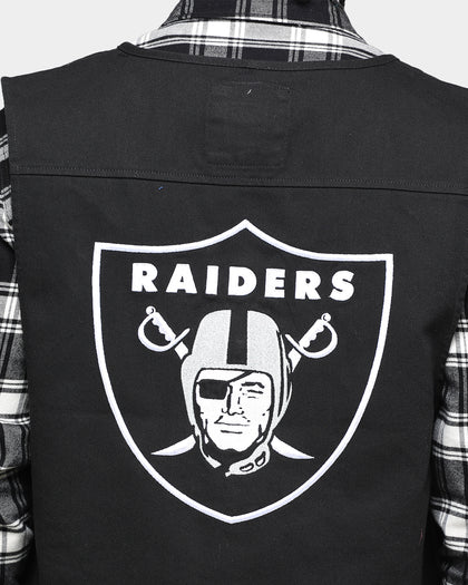 Majestic Athletic Raiders Denim Vest Black