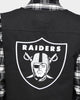 Majestic Athletic Raiders Denim Vest Black