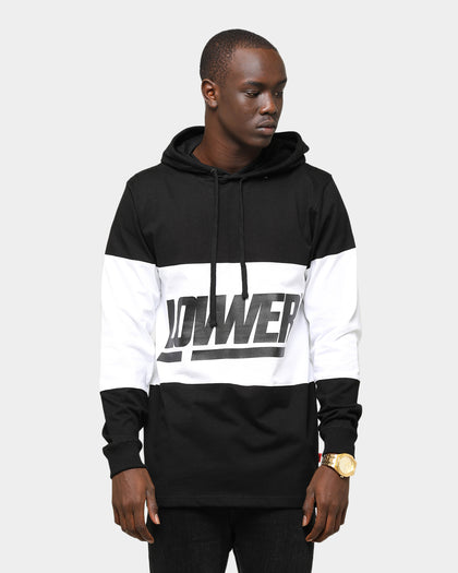 Lower Giants Irving Panel Long Sleeve Hoodie Black/White