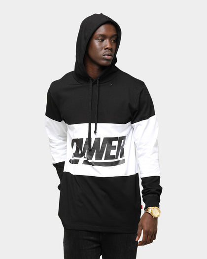 Lower Giants Irving Panel Long Sleeve Hoodie Black/White