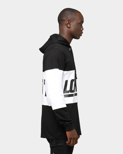 Lower Giants Irving Panel Long Sleeve Hoodie Black/White
