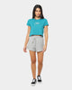 Crooks & Castles Women's Rough Script SS Tee Dark Teal
