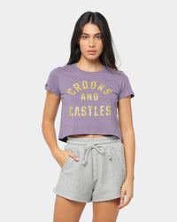 Crooks & Castles Women's Big & Bold Tee Purple
