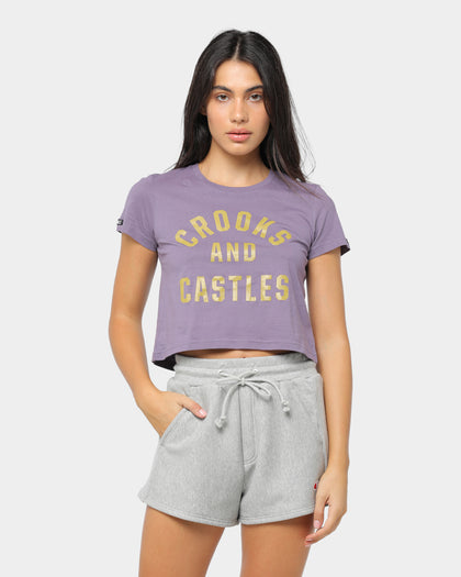 Crooks & Castles Women's Big & Bold Tee Purple