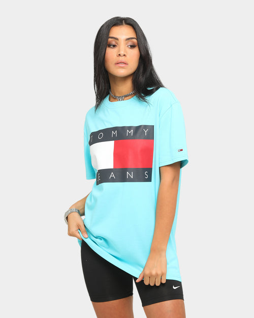 Tommy Jeans TJM Tommy Flag T-Shirt Chlorine Blue