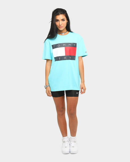 Tommy Jeans TJM Tommy Flag T-Shirt Chlorine Blue