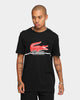 Lacoste Big Croc Logo T-Shirt Black/Red