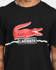 Lacoste Big Croc Logo T-Shirt Black/Red