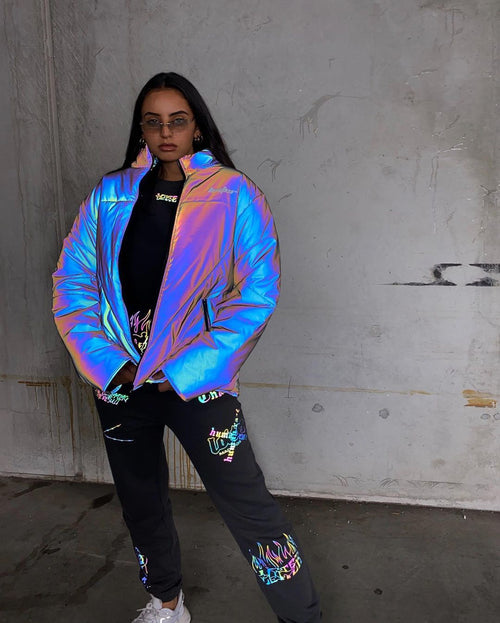 Loiter NYC Men's Spectrum Puffer Jacket Iridescent 3M/Multi-coloured