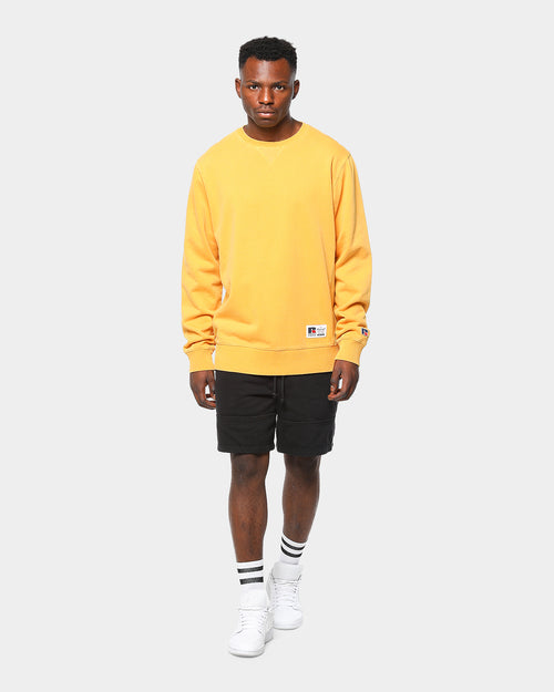 Russell Athletic Men's RA Reverse Panel Crew Sulpher