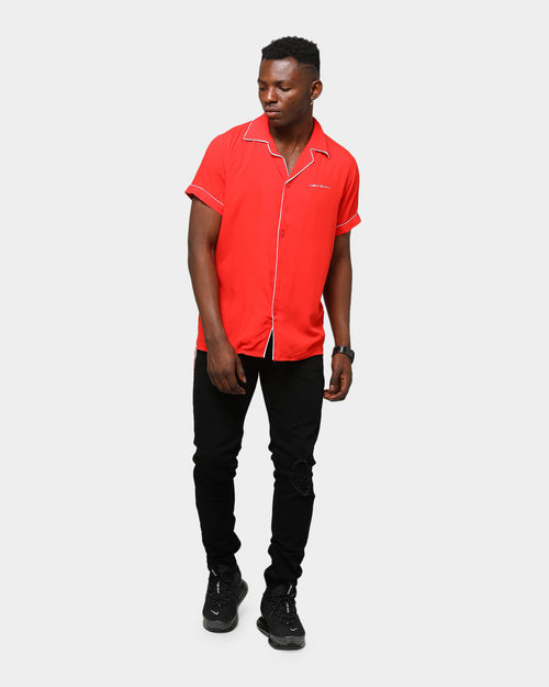 Lited anchors Men's Tybalt Button Up Shirt Red