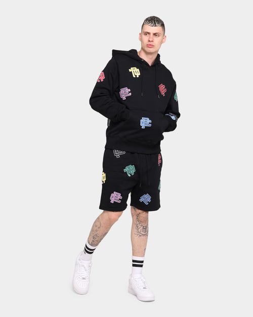 Carré Mono Repeat Long Sleeve Hoodie Black