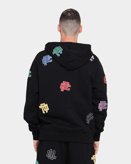 Carré Mono Repeat Long Sleeve Hoodie Black