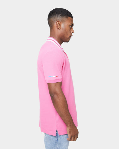 Carré Mono Short Sleeve Polo Shirt Hot Pink