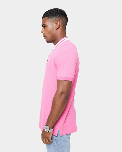 Carré Mono Short Sleeve Polo Shirt Hot Pink