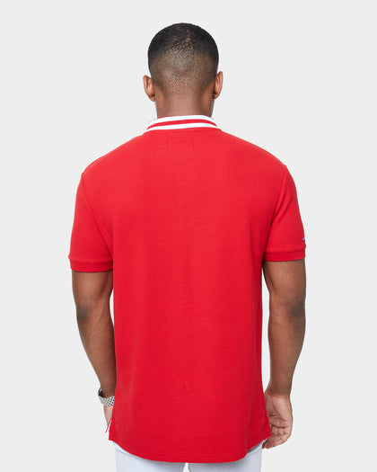 Carré Mono Short Sleeve Polo Shirt Red