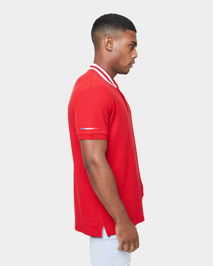 Carré Mono Short Sleeve Polo Shirt Red