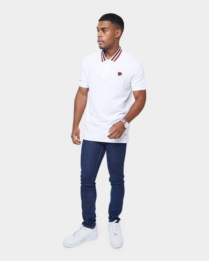 Carré Mono Short Sleeve Polo Shirt White
