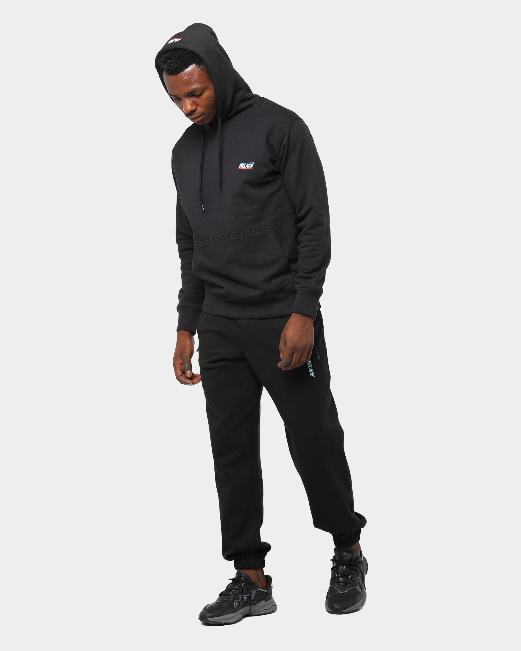 美品　 palace   hoodie ブラック　M Palace Avirex Hood Hoodie Black xlarge hoody skateboards in hand