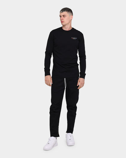 Carré Stripes Long Sleeve T-Shirt Black