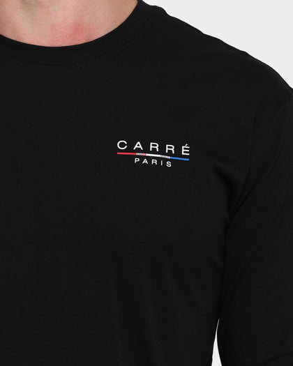 Carré Stripes Long Sleeve T-Shirt Black
