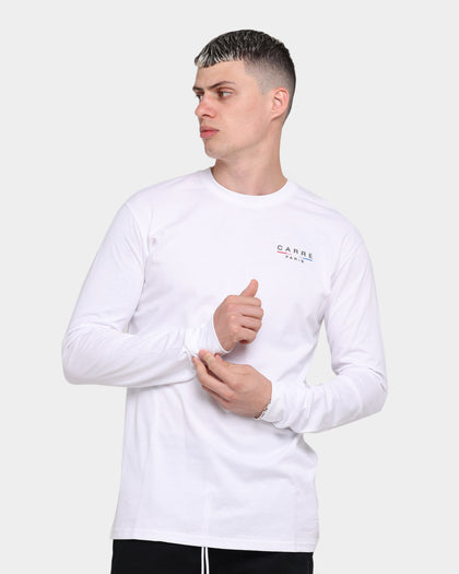 Carré Stripes Long Sleeve T-Shirt White
