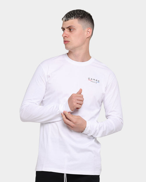 Carré Stripes Long Sleeve T-Shirt White