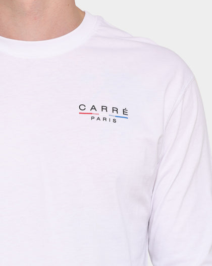 Carré Stripes Long Sleeve T-Shirt White