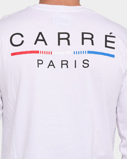Carré Stripes Long Sleeve T-Shirt White