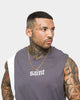 Saint Morta Era Sport Muscle T-Shirt Dark Grey/White