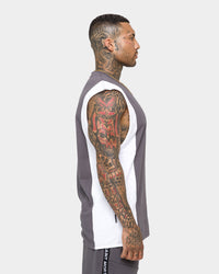 Saint Morta Era Sport Muscle T-Shirt Dark Grey/White