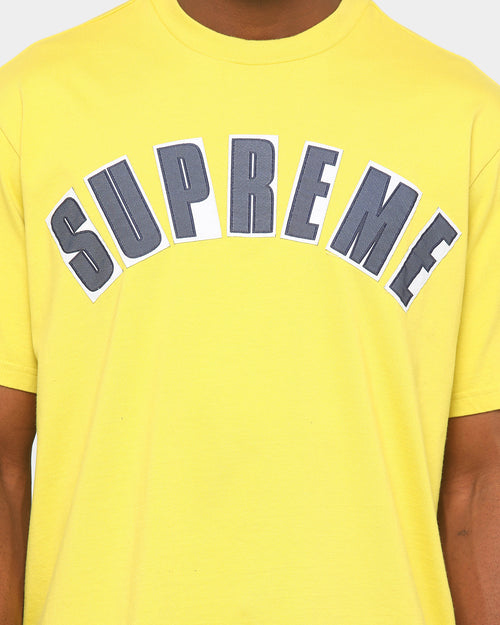 Supreme Men's ARC Applique Short-Sleeve T-Shirt Yellow