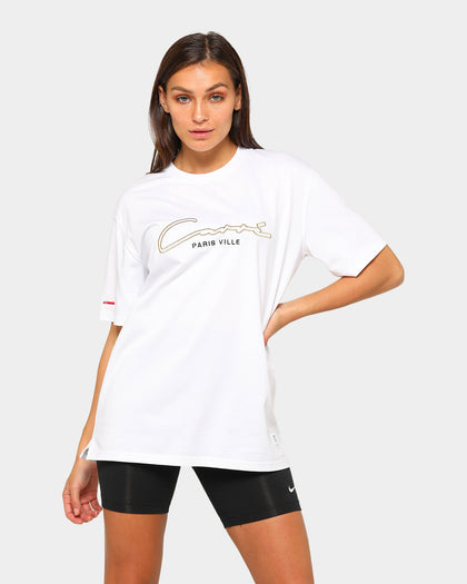 Carré Men's Paris City Classique Short Sleeve T-Shirt White/Gold