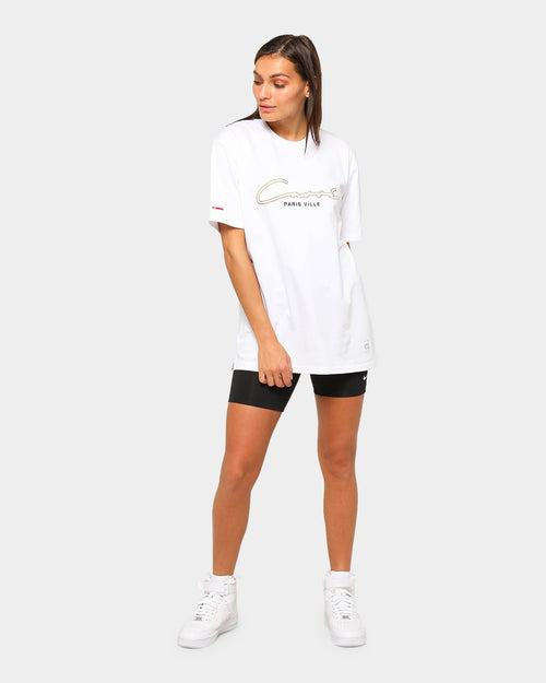 Carré Men's Paris City Classique Short Sleeve T-Shirt White/Gold