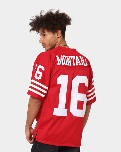 Maillot Joe Montana San Francisco 49ers N°16 - Domicile Rouge, Taille L (44L) - Occasion