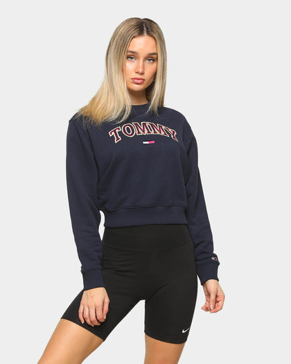 Tommy Jeans Women's Neon Outline Crew Black Iris