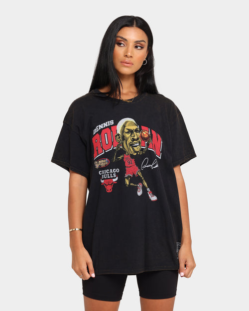 Mitchell & Ness Chicago Bulls Vintage Dennis Rodman Sign Short Sleeve T-Shirt Black