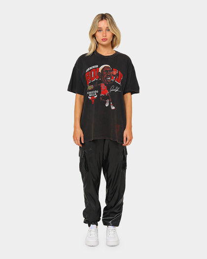 Mitchell & Ness Chicago Bulls Vintage Dennis Rodman Sign Short Sleeve T-Shirt Black