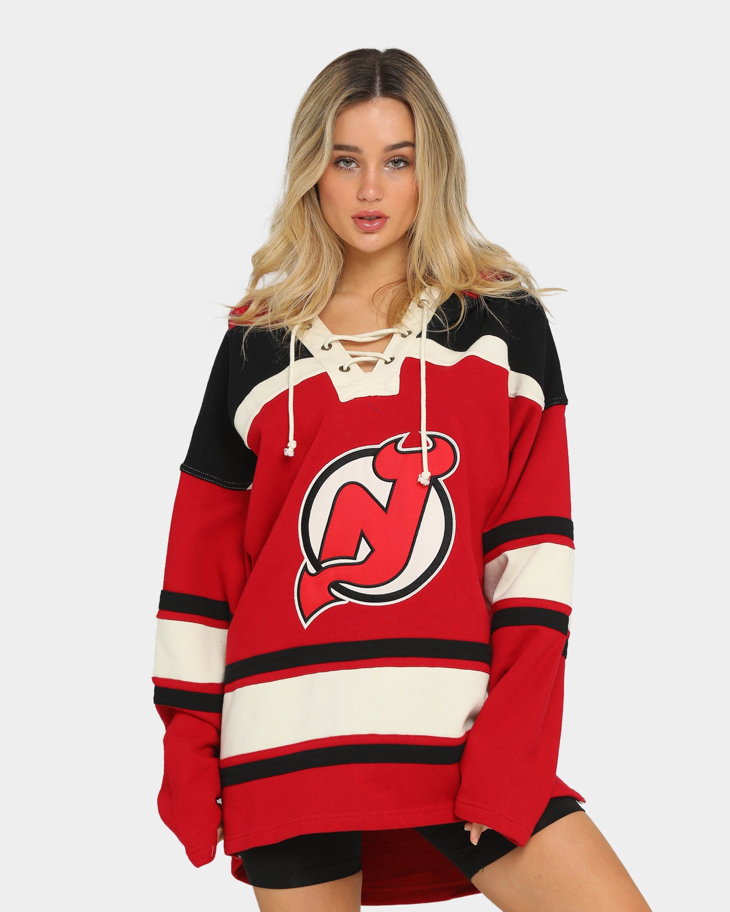 47 Brand New Jersey Devils Superior Lacer Hoodie Red | Culture