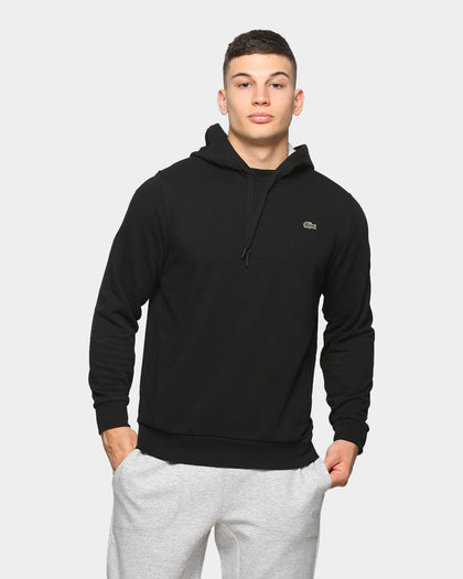 Lacoste Men's Tennis Training Non Brushed Hoodie Black
