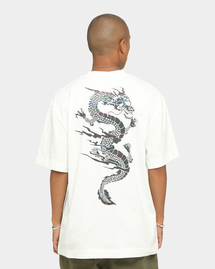 Loiter Reflective Dragon Dynasty T-Shirt Off White