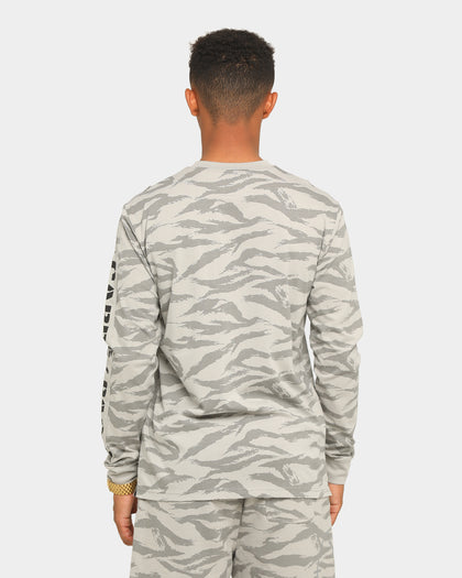 Carré Reticule Long Sleeve T-Shirt Grey
