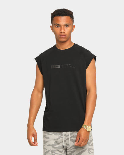 Carré Reticule Muscle T-Shirt Black