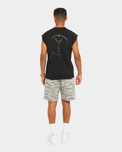 Carré Reticule Muscle T-Shirt Black