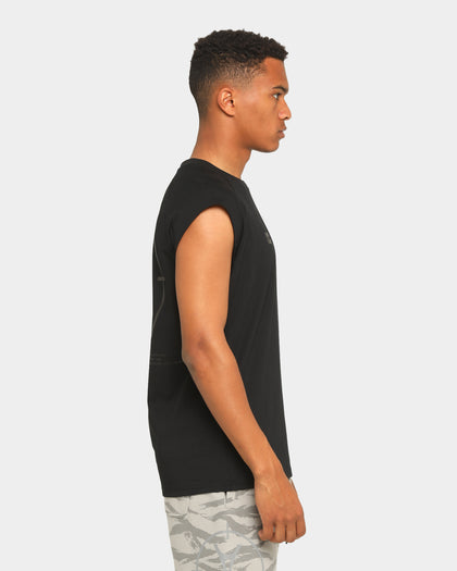 Carré Reticule Muscle T-Shirt Black