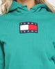 Tommy Jeans Women's Tommy Flag Hoodie Midwest Green