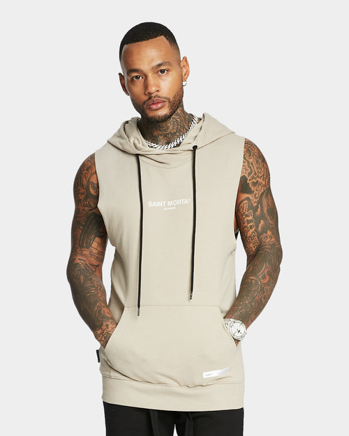 Saint Morta Homage Sleeveless Hoodie Fog