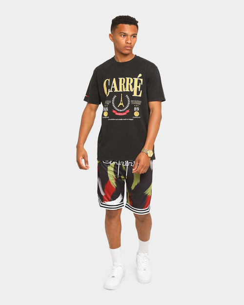 Carré Men's Emblem Classique Short Sleeve T-Shirt Washed Black