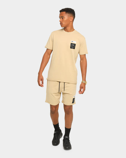 Carré Utilitaire Rugueux Short Sleeve T-Shirt Stone