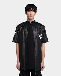 The Anti Order A Town Leather Baseball Jersey Black